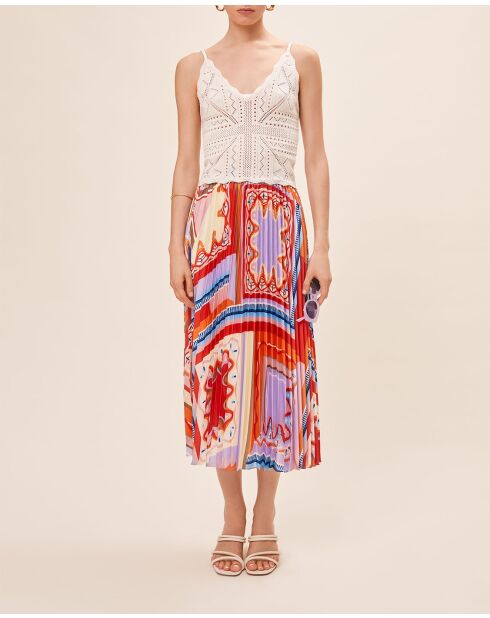 Jupe Farah géranium