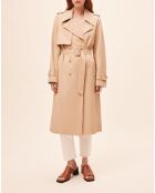 Camelkleurige trenchcoat Ello