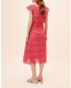 Schicker fuchsiafarbener Rock