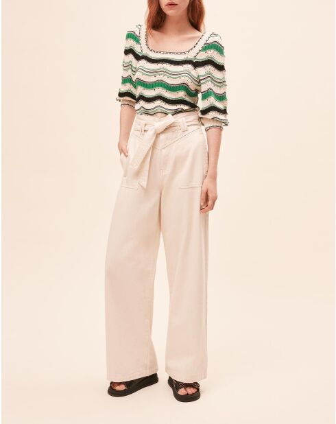 Jeans Roxy blanc cassé