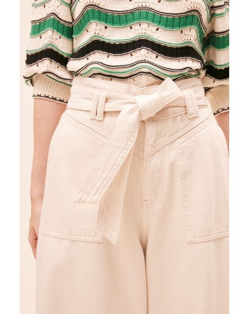 Jeans Roxy blanc cassé