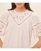 Ludy blouse in gebroken wit