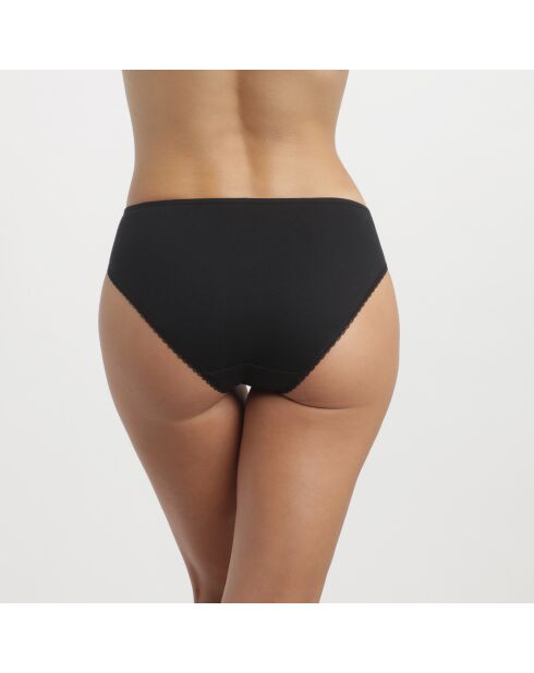 Ruim zwart slipje van biologisch katoen