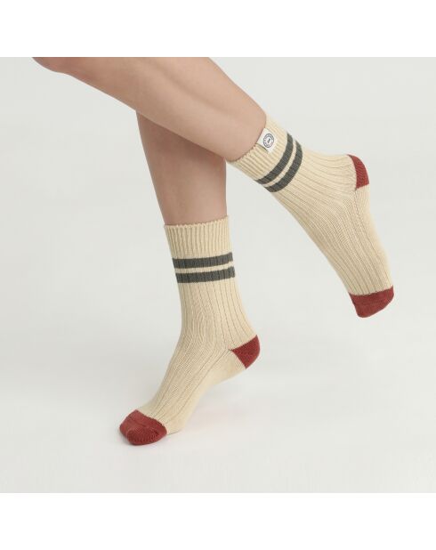Chaussettes Collaboration Inès De La Fressange ivoire