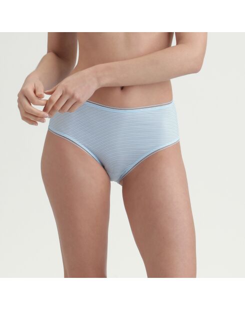 Inès De La Fressange blauwe samenwerkingsslip