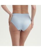 Inès De La Fressange blauwe samenwerkingsslip