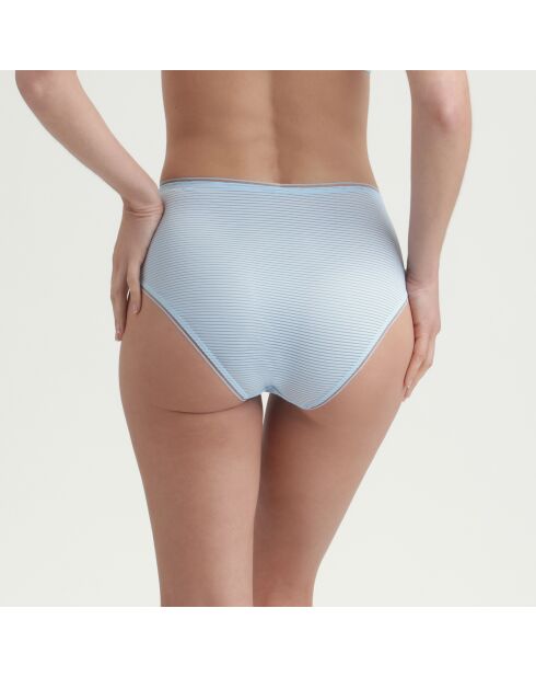 Inès De La Fressange blauwe samenwerkingsslip