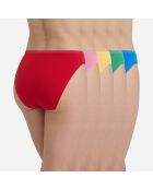 5 veelkleurige samenwerkingsslipjes van Inès De La Fressange