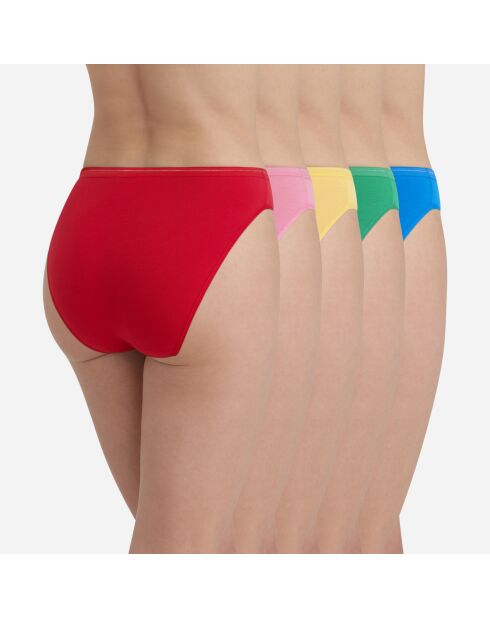 5 veelkleurige samenwerkingsslipjes van Inès De La Fressange