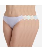 5 veelkleurige samenwerkingsslipjes van Inès De La Fressange