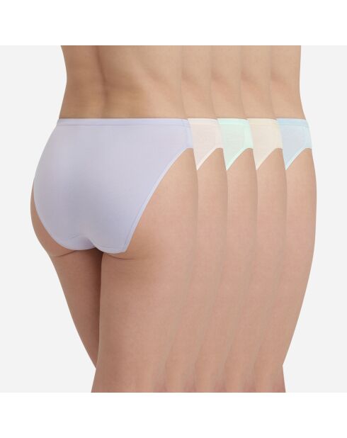 5 veelkleurige samenwerkingsslipjes van Inès De La Fressange