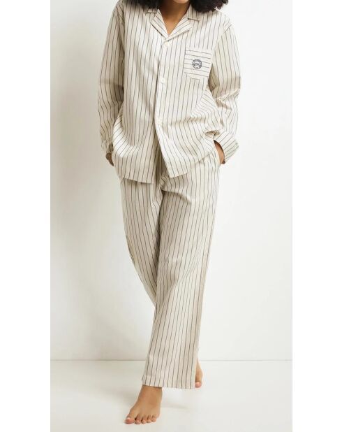 Dim x Inès De La Fressange grijze pyjamaset