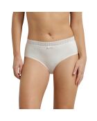Ivoorkleurige katoenen dagelijkse slipje