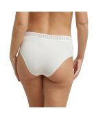 Ivoorkleurige katoenen dagelijkse slipje