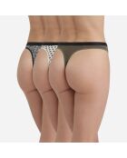 Corde da donna in cotone con 3 tasche multicolori