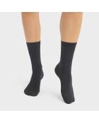 2 Paires de Chaussettes Bambou grises