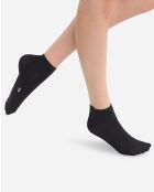 2 Paires de Socquettes Skin noires