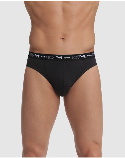 2 Slips Coton Stretch Men noirs