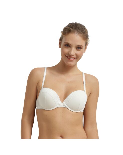 Ivoorkleurige katoenen dagbeha