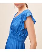 Königsblaues Bonbonkleid