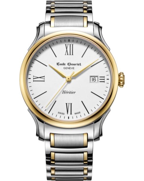 Emile 28.0 mechanisch herenhorloge van zilverkleurig staal