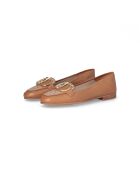 Ballerines Emel en cuir Biscuit