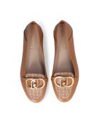 Ballerines Emel en cuir Biscuit
