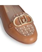 Ballerines Emel en cuir Biscuit