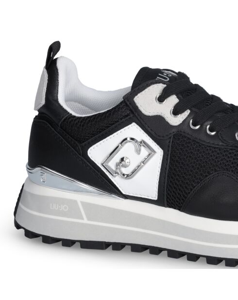 Sneakers Maxi wonder en cuir Noires