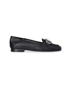 Ballerines Emel en cuir à logo oversize Noires