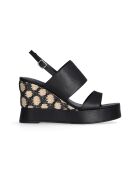 Sandales Karen en cuir Noires