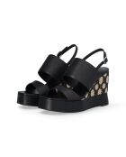 Sandales Karen en cuir Noires