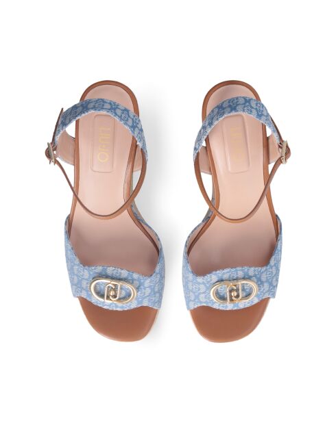 Sandales Karen en cuir Denim