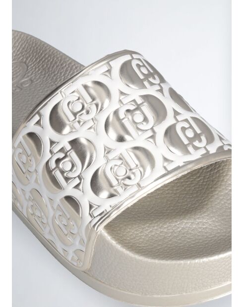 Mules Mykonos dorées