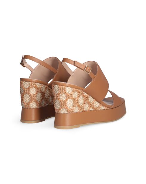 Sandales Karen en cuir Noix