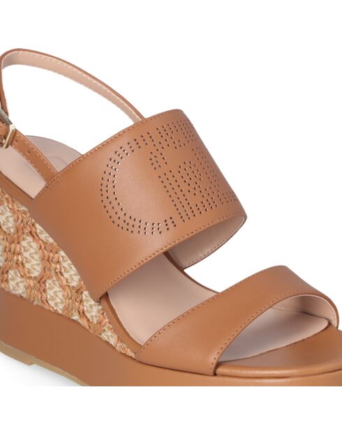 Sandales Karen en cuir Noix