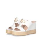 Sandales Karen en cuir Blanc Cassé