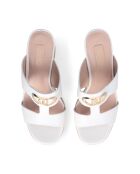 Sandales Karen en cuir Blanc Cassé