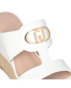 Sandales Karen en cuir Blanc Cassé