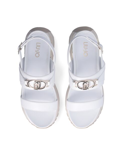 Sandales Maxi wonder en cuir Blanches