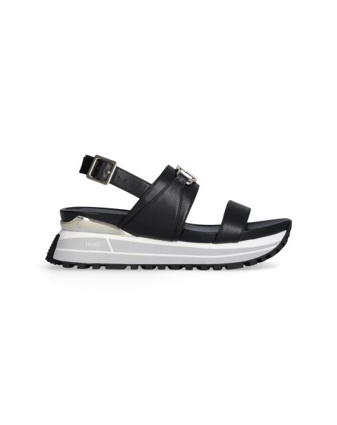 Sandales Maxi wonder en cuir Noires