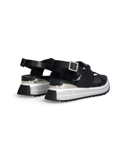Sandales Maxi wonder en cuir Noires