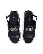 Sandales Maxi wonder en cuir Noires