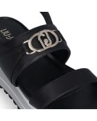 Sandales Maxi wonder en cuir Noires