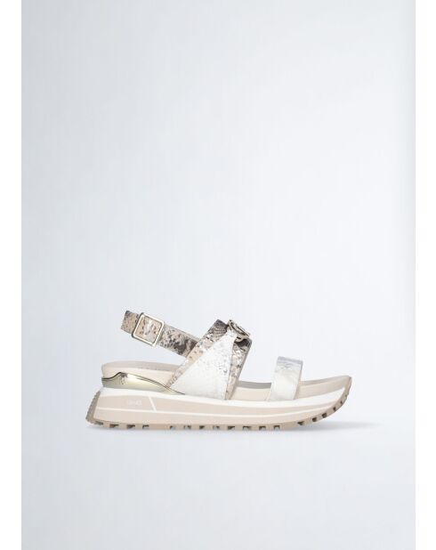 Sandales Maxi wonder en cuir Python