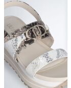 Sandales Maxi wonder en cuir Python