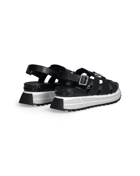 Sandales Maxi wonder en cuir Noires