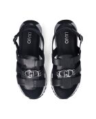 Sandali Maxi Wonder neri in pelle