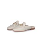 Mules Emel en cuir greige