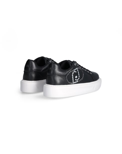 Sneakers Kylie en cuir Noires